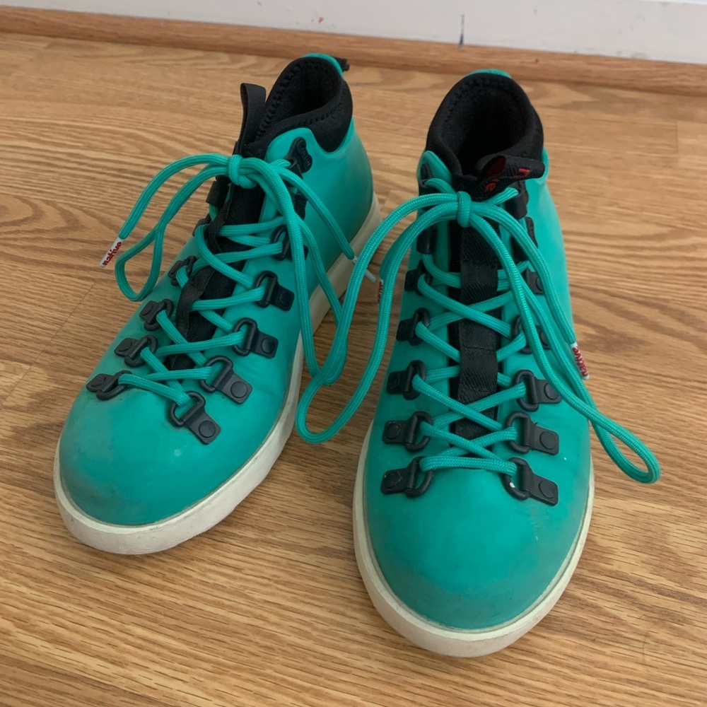 Native Shoes Teal High-Top Sneakers